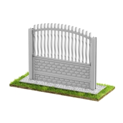 Wzór 64 Ogrodzenia betonowe jednostronne