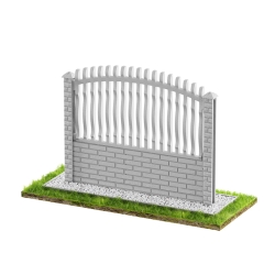 Wzór 64B Ogrodzenia betonowe jednostronne