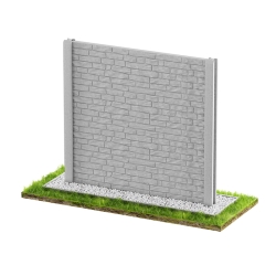 Wzór 66 Ogrodzenia betonowe jednostronne