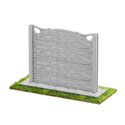 Wzór 75 Ogrodzenia betonowe jednostronne