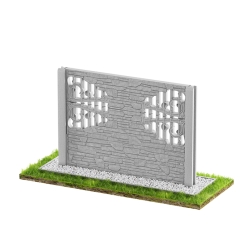 Wzór 77 Ogrodzenia betonowe jednostronne