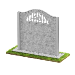 Wzór 80 Ogrodzenia betonowe jednostronne