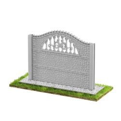 Wzór 81 Ogrodzenia betonowe jednostronne