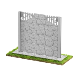 Wzór 86 Ogrodzenia betonowe jednostronne