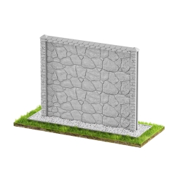 Wzór 90 Ogrodzenia betonowe jednostronne