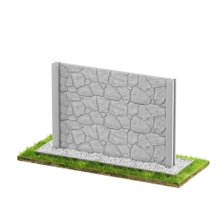 Wzór 91 Ogrodzenia betonowe jednostronne