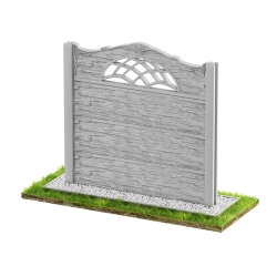 Wzór 93 Ogrodzenia betonowe jednostronne