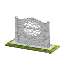 Wzór 94 Ogrodzenia betonowe jednostronne