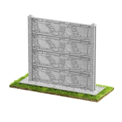 Wzór 97 Ogrodzenia betonowe jednostronne