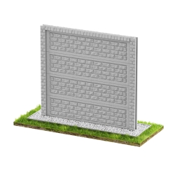 Wzór 98 Ogrodzenia betonowe jednostronne