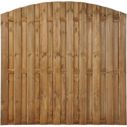 PŁOT PEŁNY MULTI 193 Z ŁUKIEM 180×180/160 BRĄZ