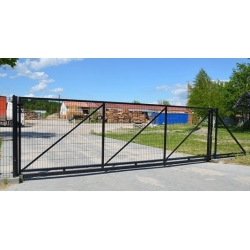 Brama przesuwna panelowa szerokość 4500mm