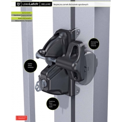 Zamek zatrzaskowy do furtki dwustronny na kluczyk 16-38 mm LLDABS2-L